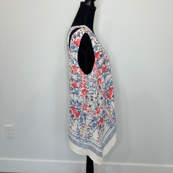 BCBGmaxAzria Multi Color Sleeveless Blouse (Medium) - Picture 7 of 9